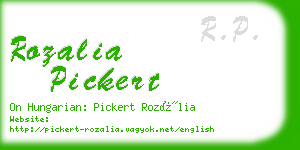 rozalia pickert business card